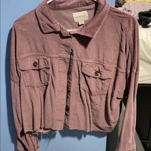 corduroy cropped jacket